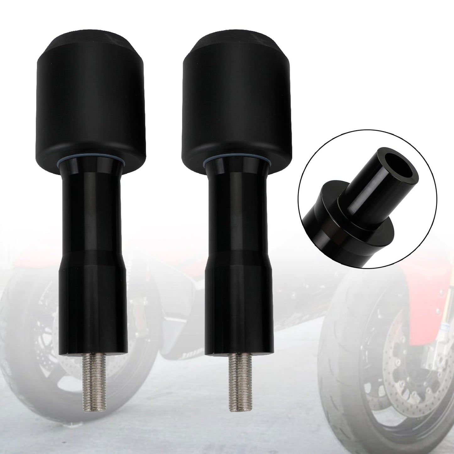 YAMAHA YZF-R7 YZF R7 2021-2023 Crash Bobbins Protector Sliders Alluminio Nero