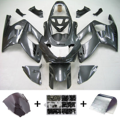 Amotopart Yamaha 1996-2007 YZF 600R Thundercat Grey Sliver Kit