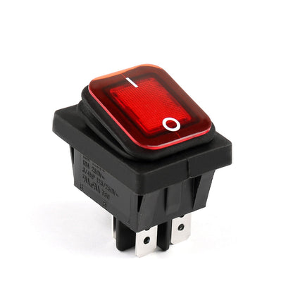 1 Pz RLEIL RL2-102 Impermeabile IP65 Auto Rocker Switch 4Pin ON/OFF 125/250VAC Rosso
