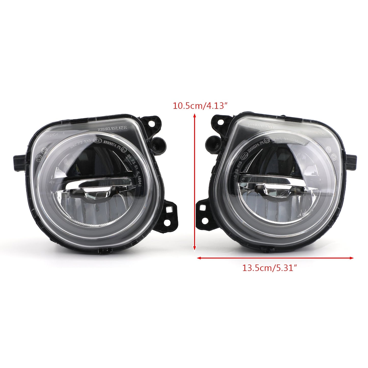 Coppia fari fendinebbia a LED anteriori sinistro + destro per BMW Serie 5 F10 F07 LCI CT generico