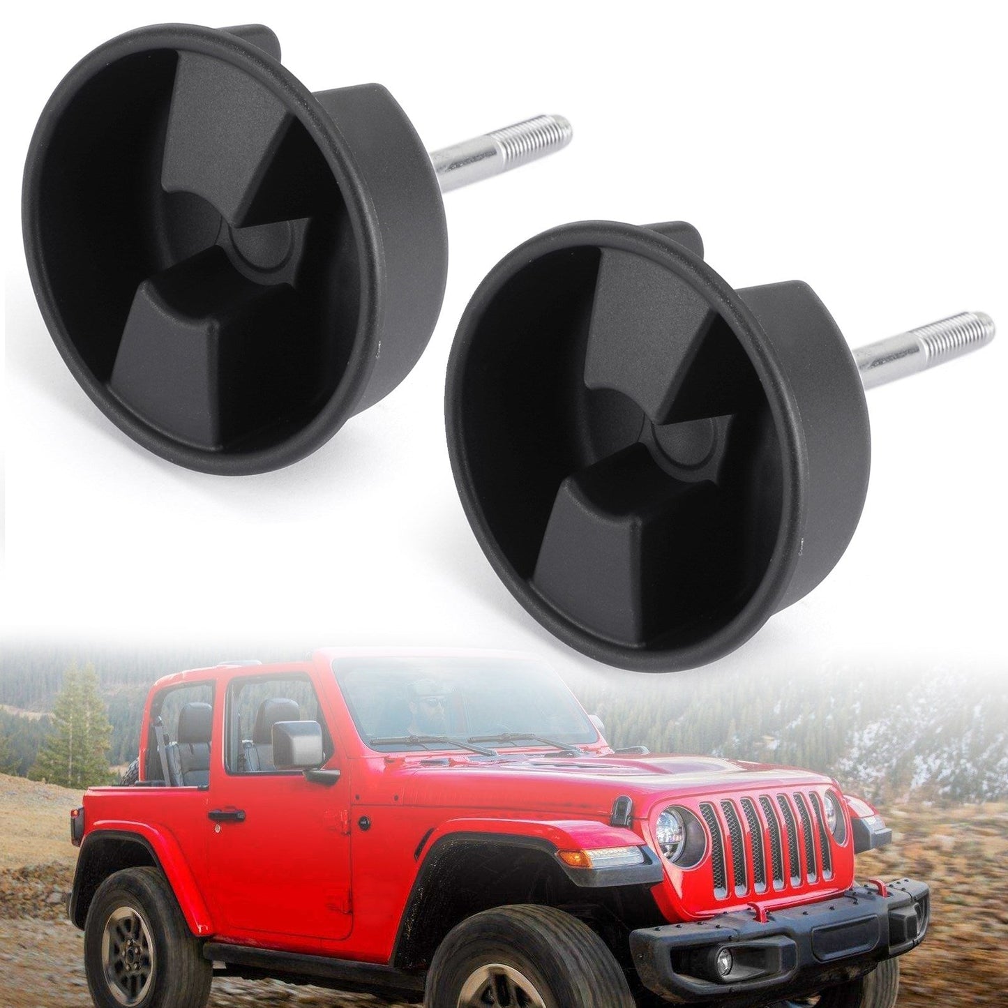 2 pezzi Jeep Wrangler 2007-2017 Hardtop Freedom Viti per pomello di montaggio superiore