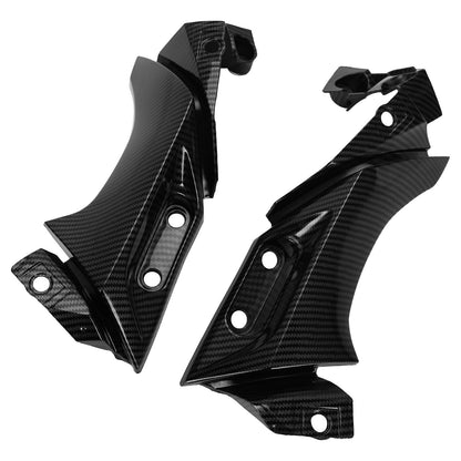 Carena carenatura pannello centrale telaio laterale per Yamaha YZF R1 2004-2006 Carbonio generico