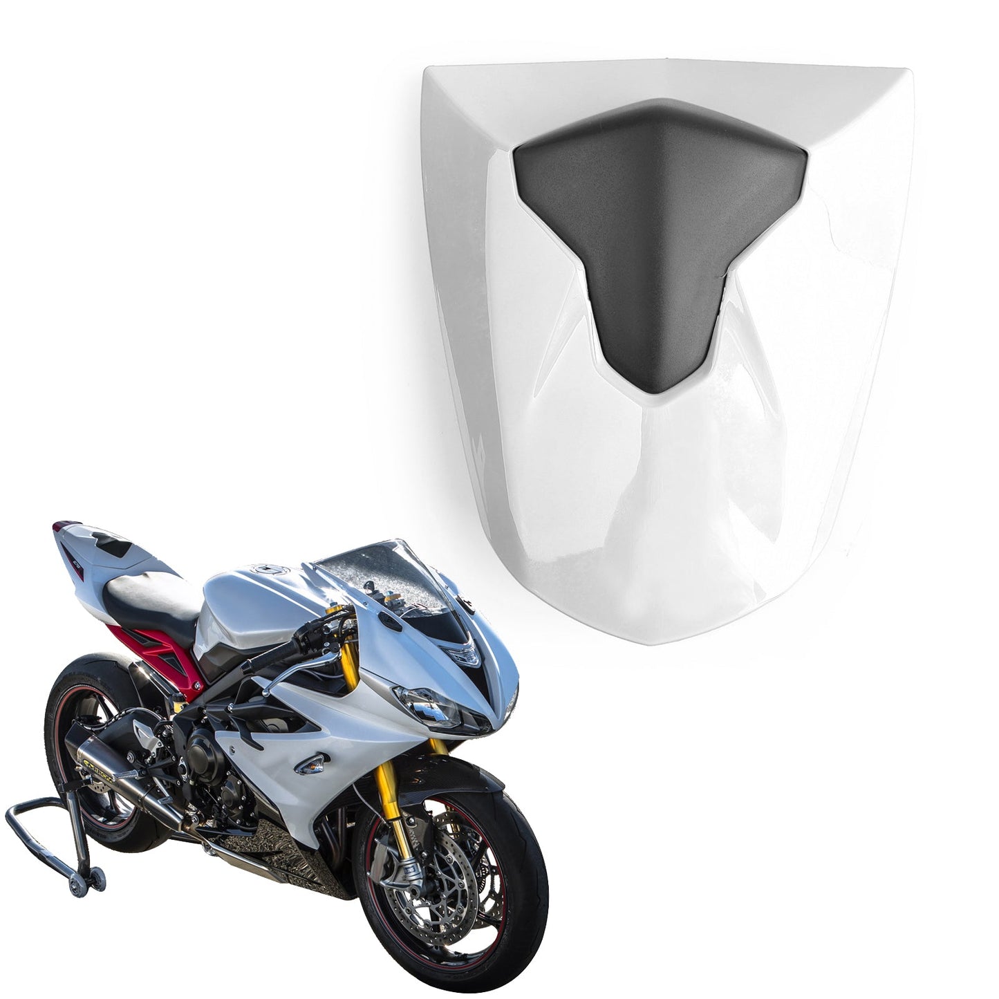 Coprisella passeggero posteriore in ABS per Triumph Daytona 675 e 675R 2013-2018 Generico