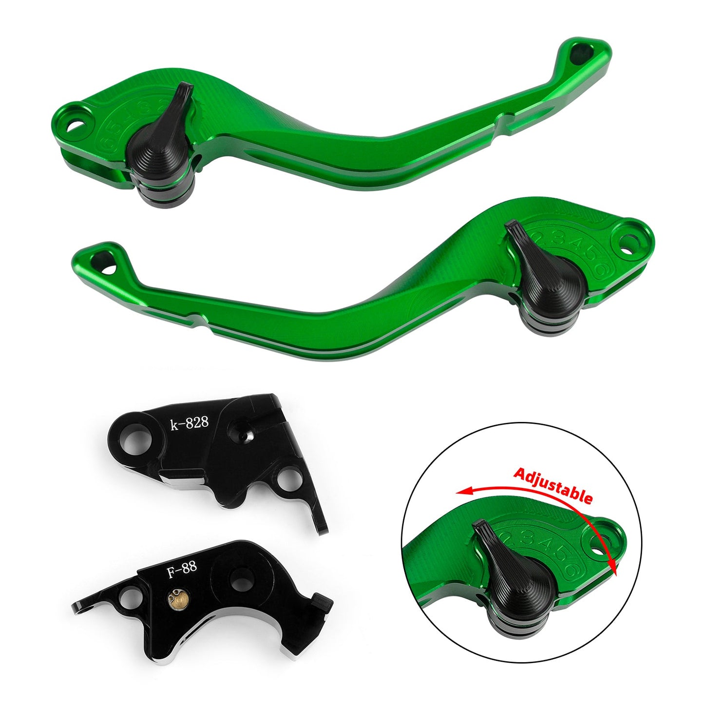 Kawasaki Z750R Z1000 ZX10R ZX6R/636 CNC Leva Freno Frizione Corta