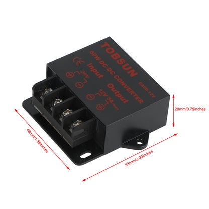 Regolatore di tensione CC Convertitore buck CC 24V a CC 12V 5A 60W Riduttore step-down