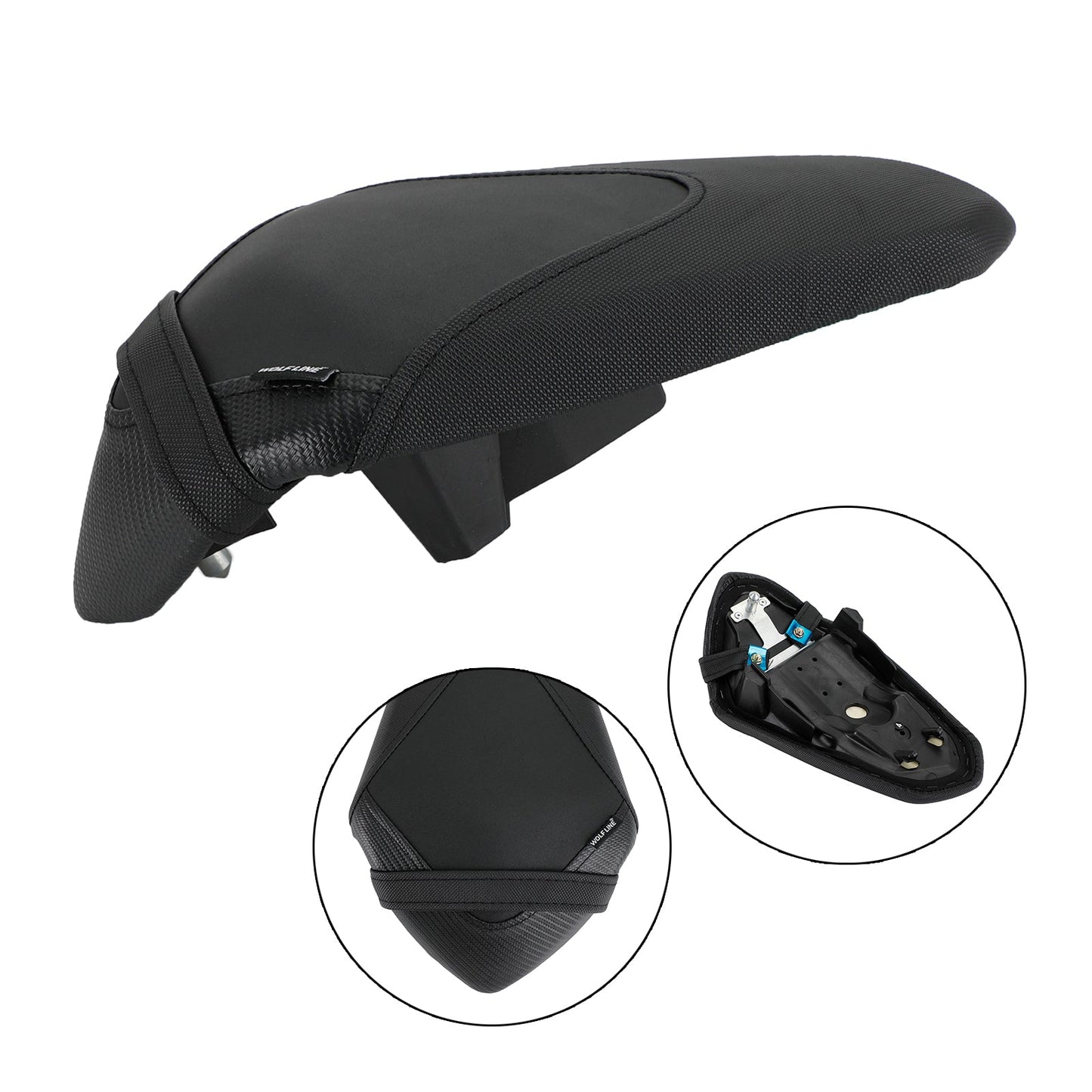 2018-2022 KAWASAKI Ninja 400 Z400 Cuscino del sedile del passeggero posteriore addensato in PU piatto