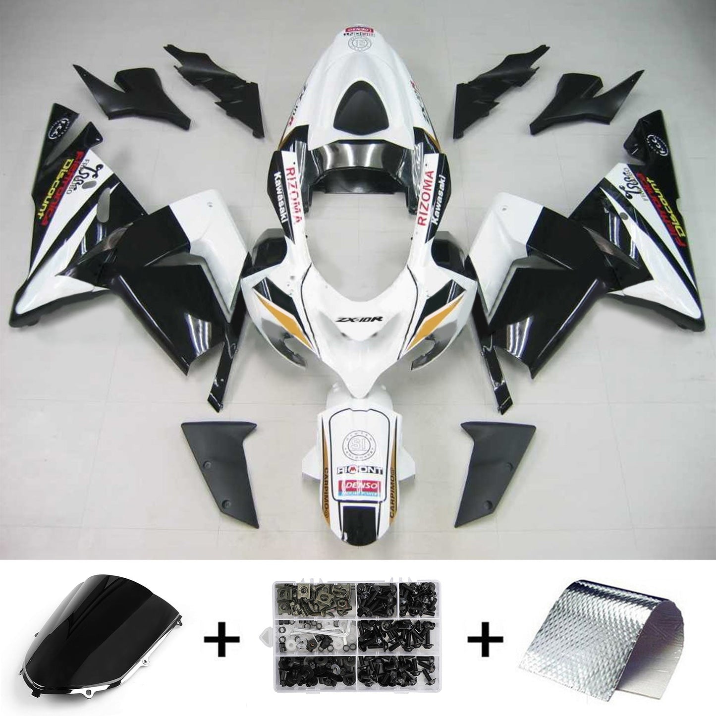 Kit carenatura per Kawasaki ZX10R 2004-2005 Generico