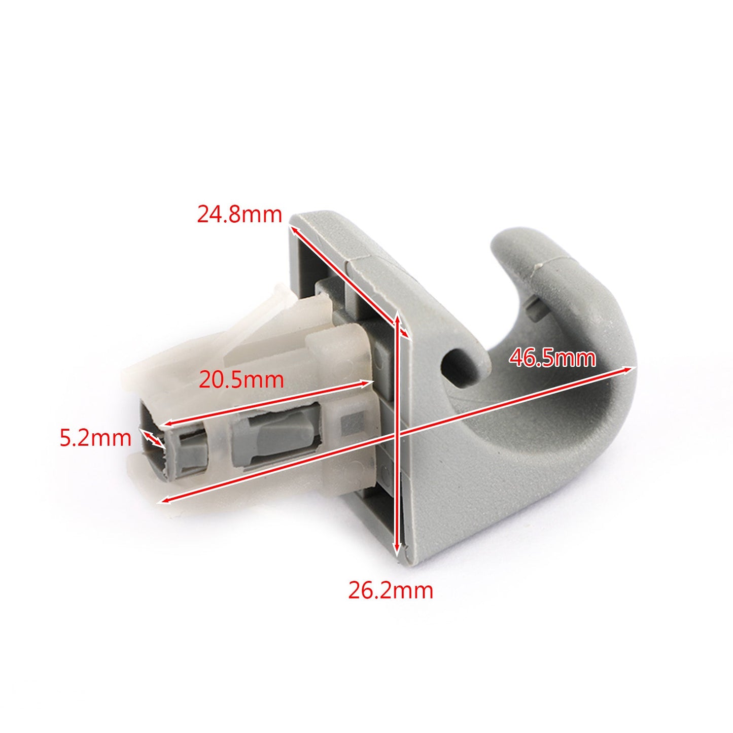 Clip per visiera parasole grigia Areyourshop adatta per TOYOTA Camry Corolla Highlander RAV4 Prius Solara generico