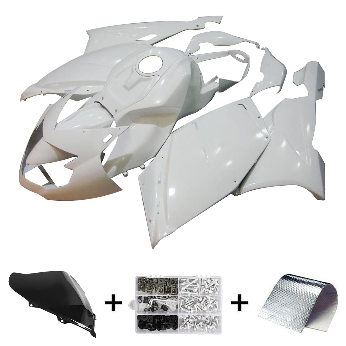 Amotopart Kit carena BMW K1200S 2005-2010 Carrozzeria Plastica ABS