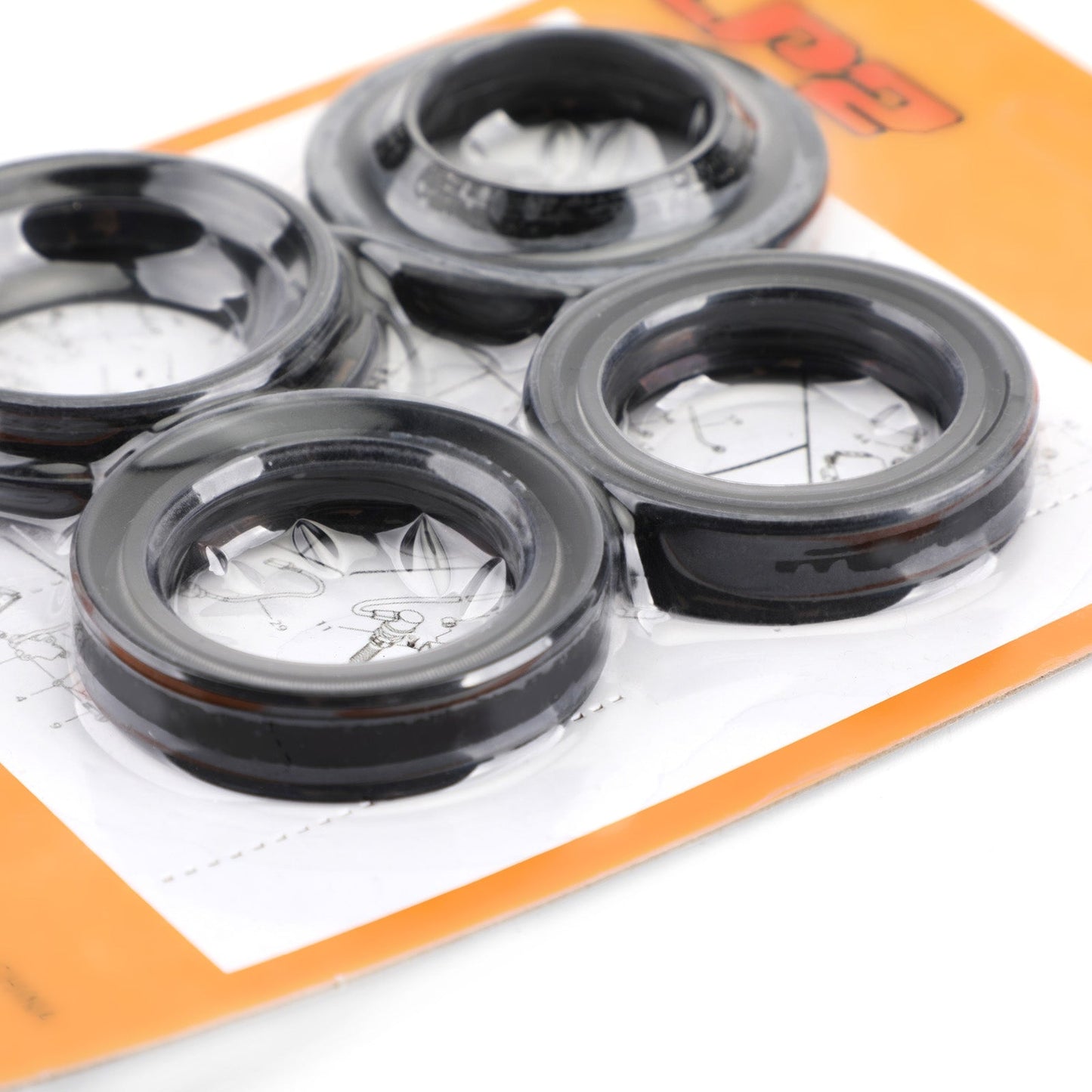 Kit Paraolio e Parapolvere Forcella per Kawasaki KLX140L KLF150 KLX125C KX65 00-18 92049-1524 Generico
