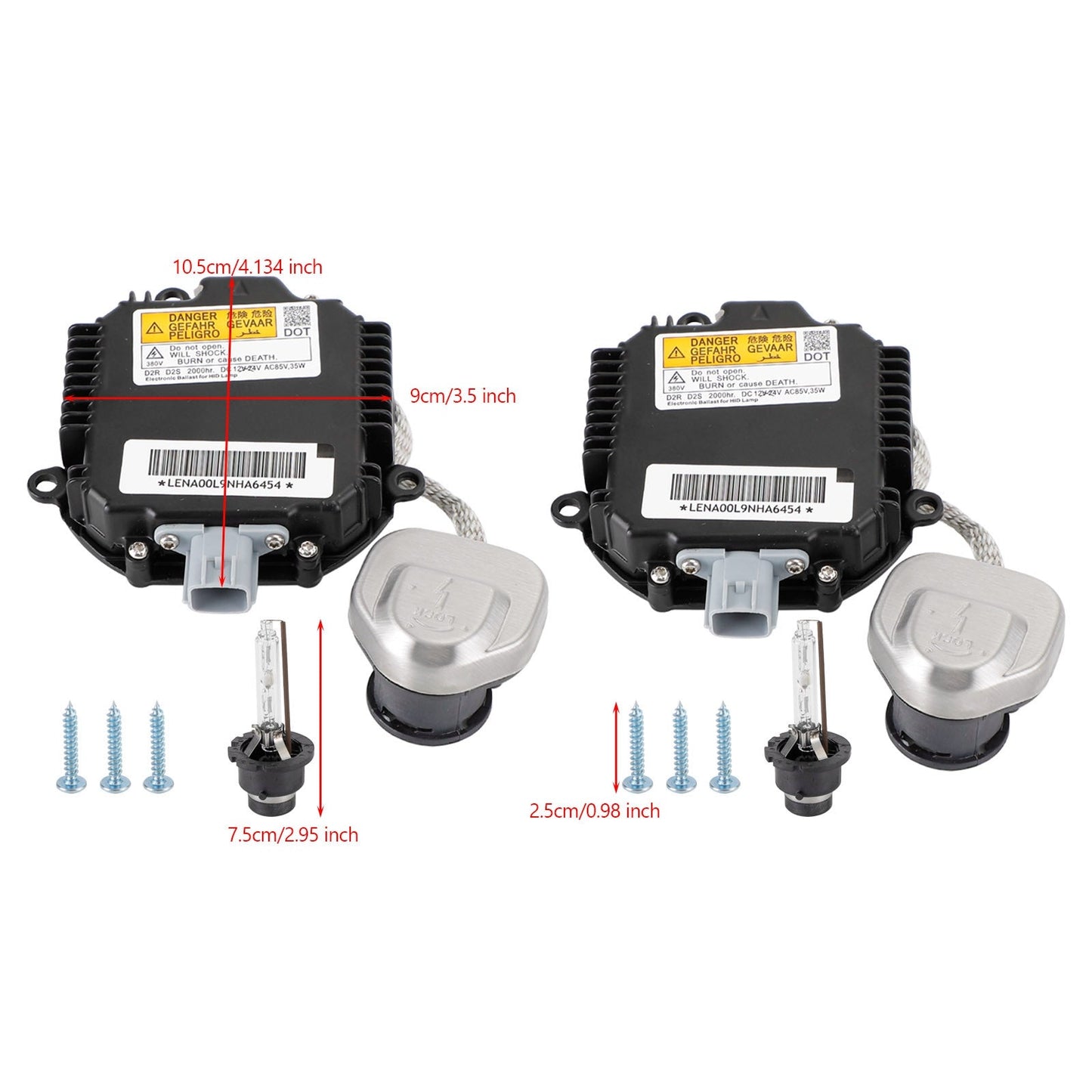 2011-2014 Infiniti QX56, QX80 2x Xenon Ballast &amp; D2S Bulb Kit Unità di Controllo