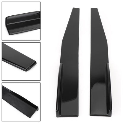 Coppia 86cm Car Gloss Black Side Minigonne Rocker Splitter Diffusore Winglet Wings Generico