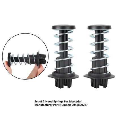 2PCS Cofano Molle 2048800227 Per Mercedes W204 W212 W222 X204 C63 C250 08-2015 Generico