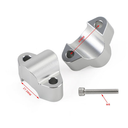 Morsetto riser per montaggio su manubrio Biller in alluminio per CFMOTO 800MT 800 MT 2021 2022 generico