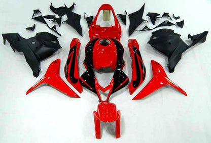 Amotopart 2009-2012 CBR600rr Honda Cladding Red & Black Kit