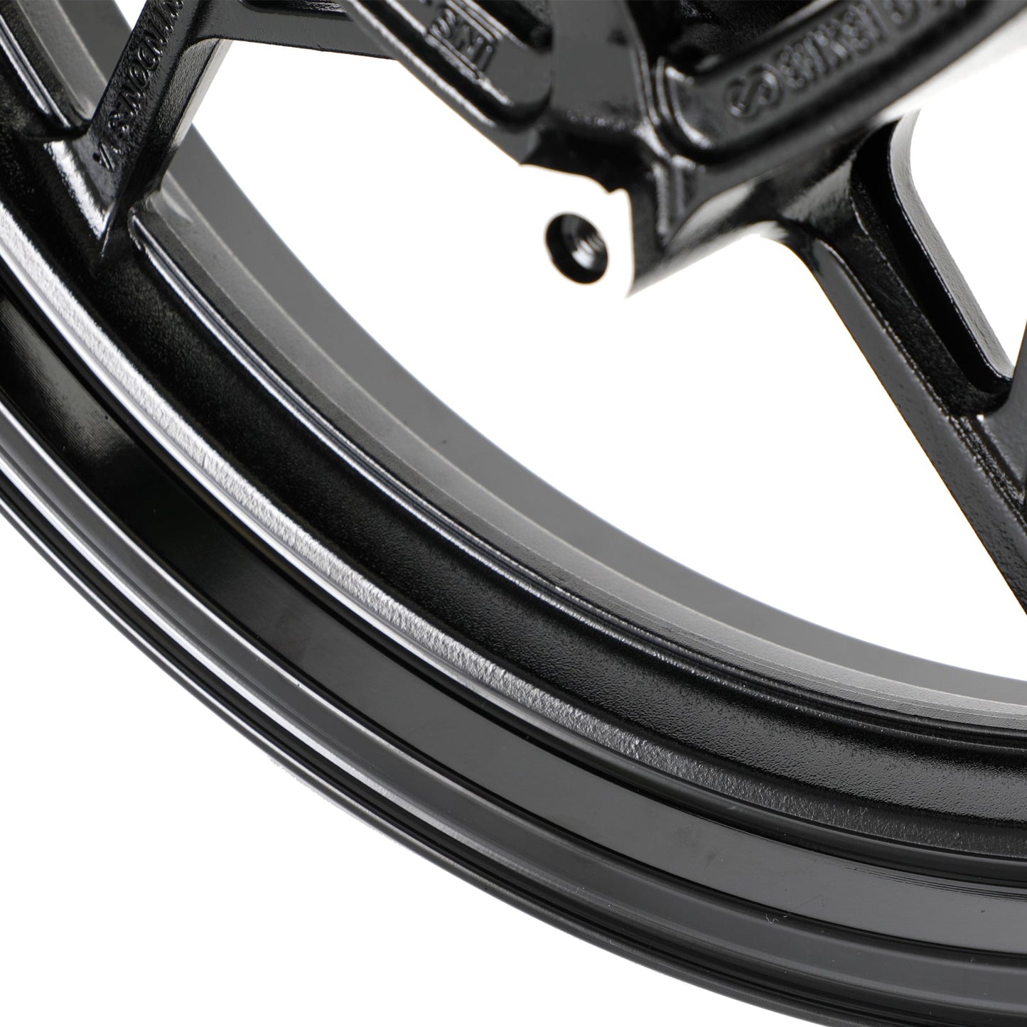 Cerchio Ruota Anteriore Nero Lucido Per Kawasaki Z400 EX400 Ninja 400 ABS 2018-2023 Generico