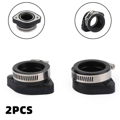 2x collettore flangia adattatore aspirazione carburatore con morsetto per VM24 PE26 PE28 PWK 28mm