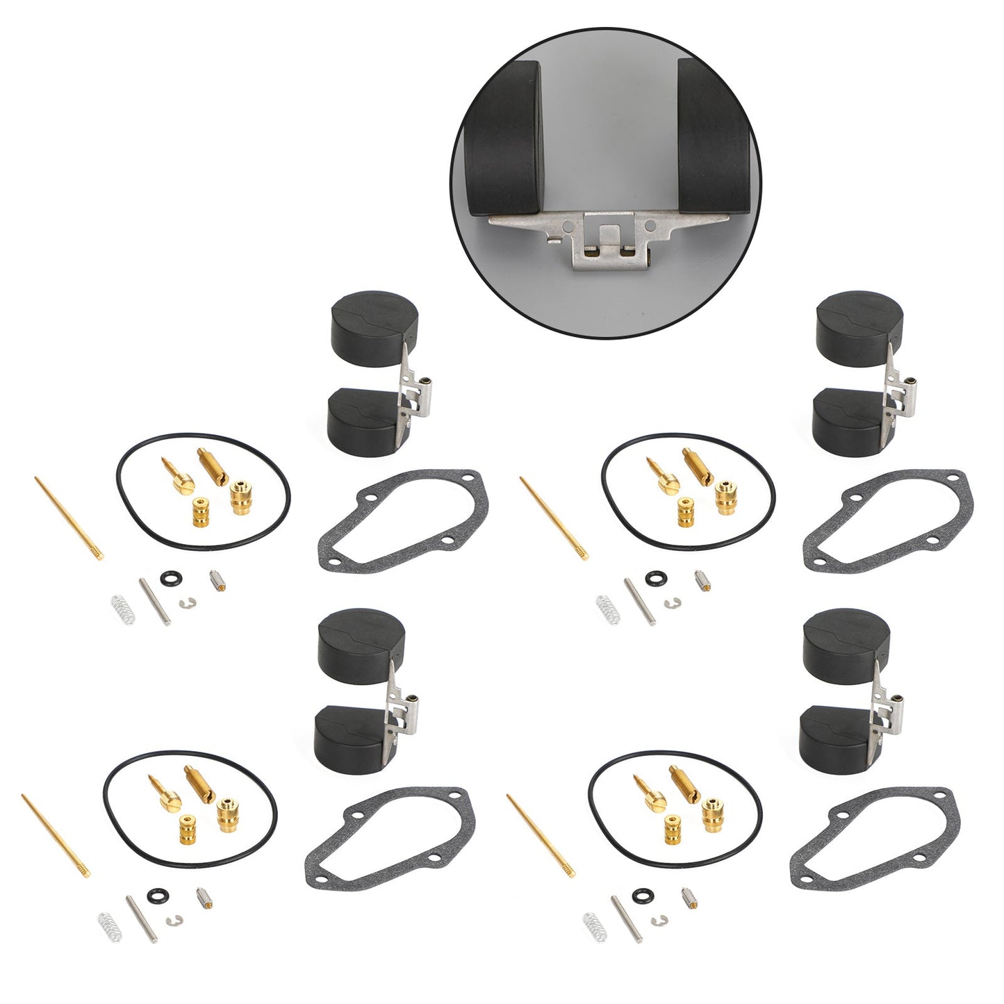 Kit di riparazione carburatore carburatore 4X adatto per Honda XL250 Motosport 250 1972-1975 Generico
