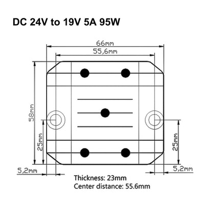 Modulo step-down buck CC/CC Regolatore del convertitore di alimentazione da 24 V a 19 V 5 A