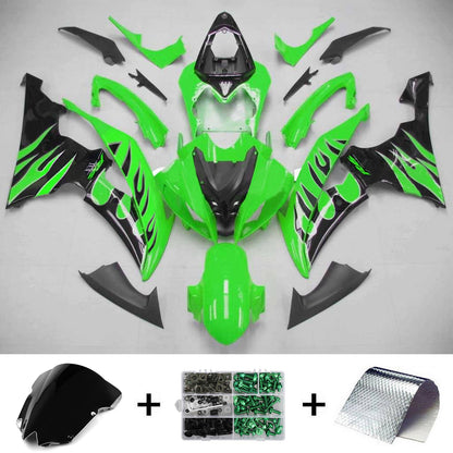 Amotopart Yamaha 2008-2016 YZF 600 R6 Kit di allungamento nero verde