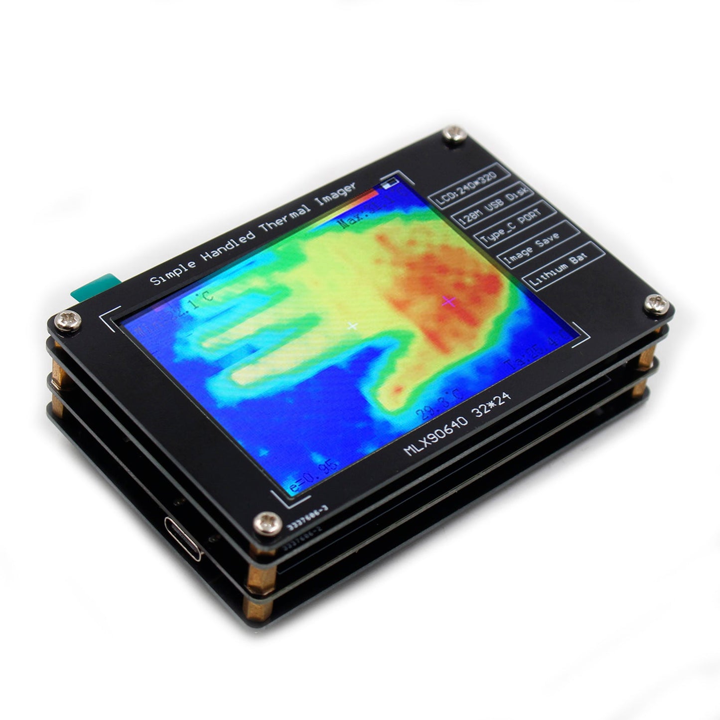 MLX90640 Termocamera da 2,8" termocamera per riparazioni elettroniche