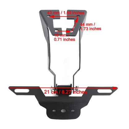 Staffa telaio porta targa adatta per Kawasaki Ninja400 Z400 2018-2020 Generico