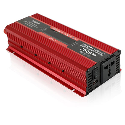 Convertitore di alimentazione per auto Convertitore DC 12V a AC 220V LCD 2000W Display LED trasformatore
