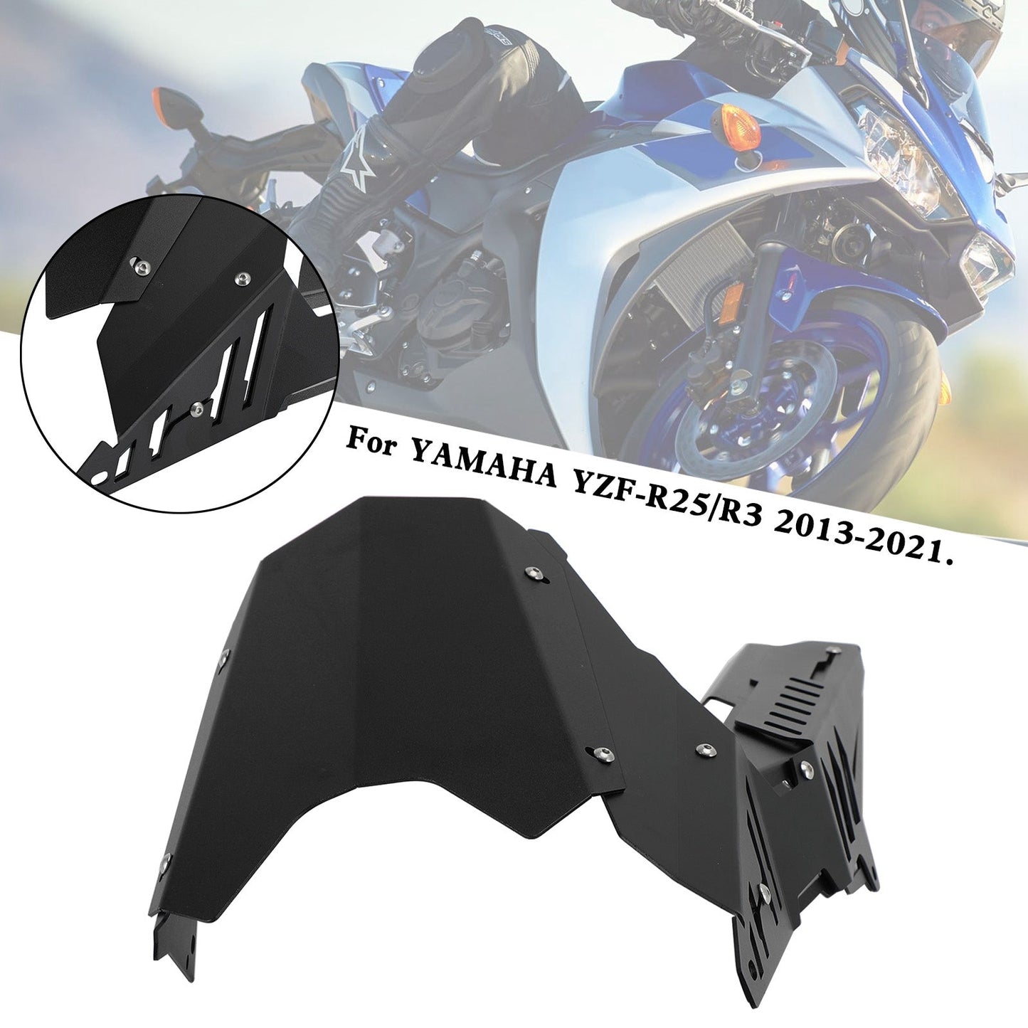2013-2021 YAMAHA YZF R25 R3 MT-25 MT-03 Coperchio protezione catena corona