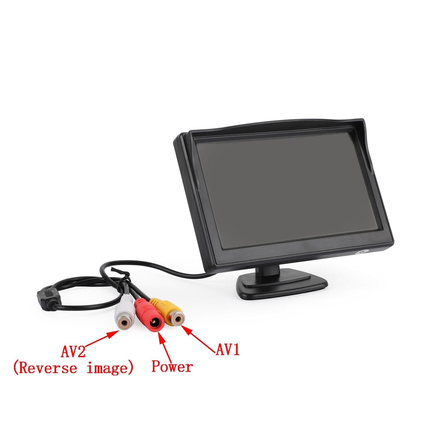 Monitor LCD TFT HD da 5 pollici per telecamera di retromarcia per parcheggio retrovisore per auto
