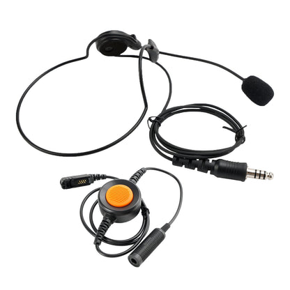 Per IMTP3100 MTP3150 MTP3250 Cuffie tattiche con spina per montaggio posteriore a 6 pin PTT 7.1-C7