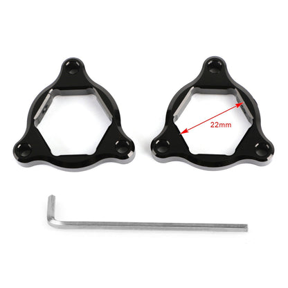 Pre Regolatori Forcella Nero 22MM Fit per Kawasaki Z1000 03-06 ZX636 Ninja 650R Generico