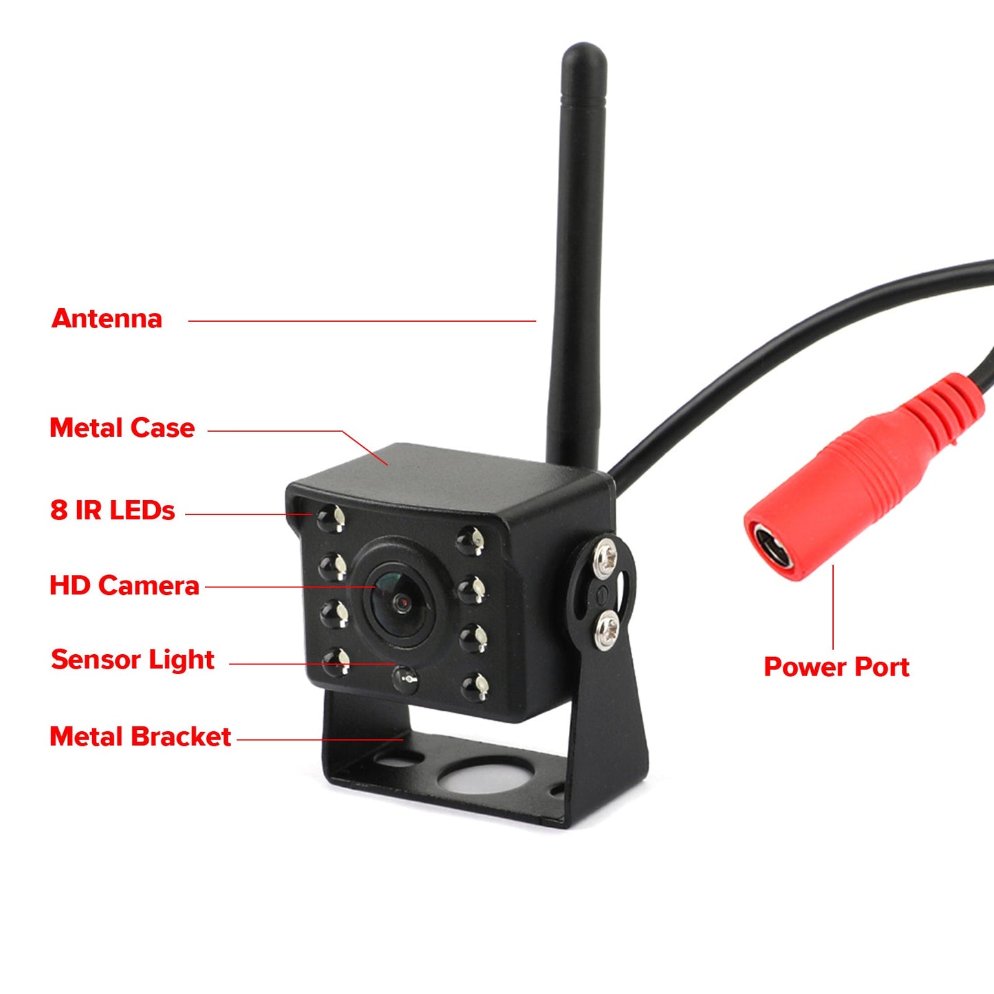 WiFi Wireless Car Truck RV Trailer Vista posteriore Telecamera di backup CCTV per iOS Android