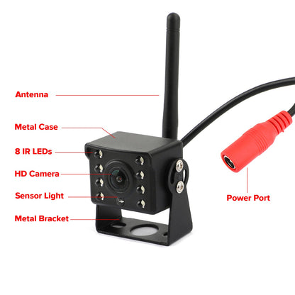 WiFi Wireless Car Truck RV Trailer Vista posteriore Telecamera di backup CCTV per iOS Android
