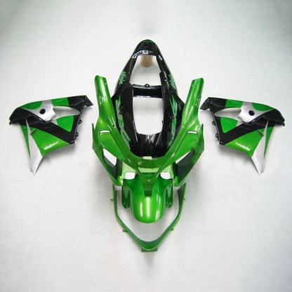 Amotopart Kawasaki 2002-2003 kit trigger nero verde ZX9R