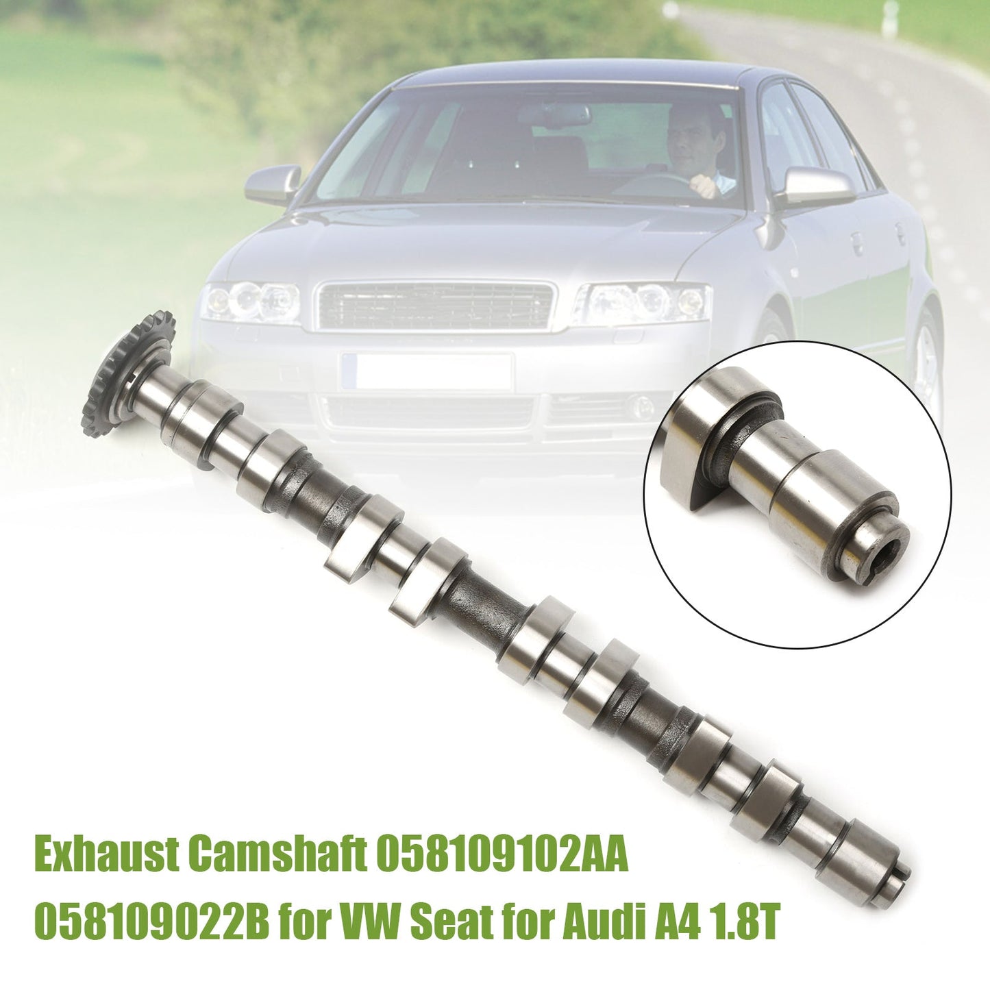 Audi A4/S4/Avant 1996-2005/Cabrio. 2003-2006 1.8T Albero a camme di scarico 058109102AA 058109022B