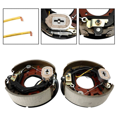 Kit freno rimorchio elettrico con scudi-regolazione automatica-12-1/4"-mano sinistra/destra-10K