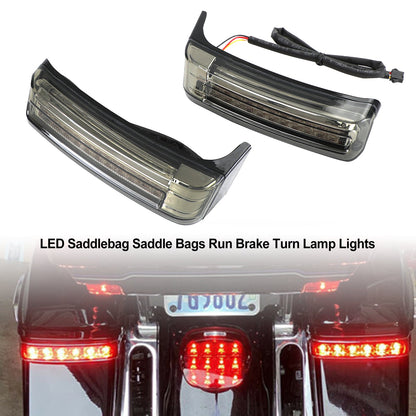 LED Bisaccia Borse da sella Run Brake Turn Lamp Lights per Touring 2014-2021 Generico