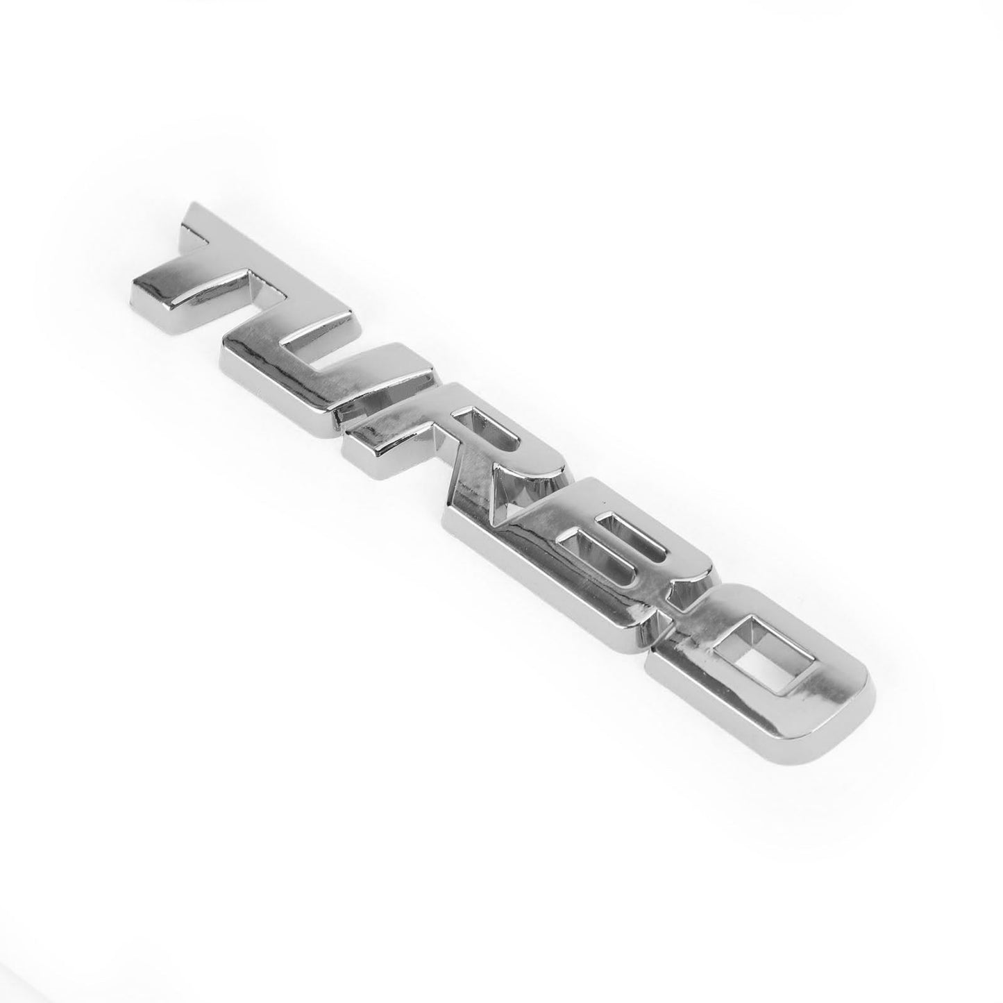 Metallo 3D Turbo Logo Auto Distintivo Dell'emblema Adesivo Tronco Paraurti Decal Argento Generico