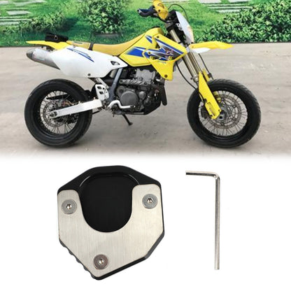 Cavalletto Laterale Allarga Piastra Pad per SUZUKI DRZ400S/E DRZ400SM 2000+ Nero Generico