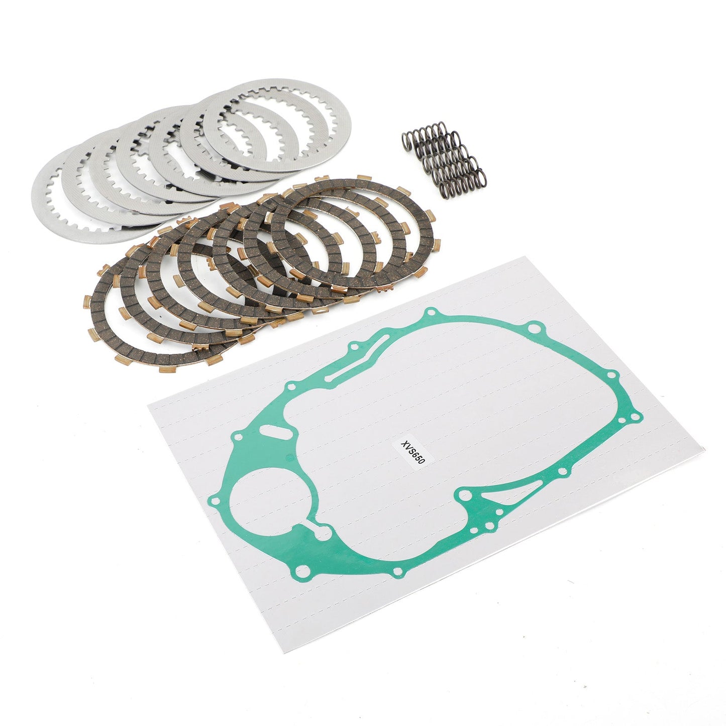 3B6-W001G-00-00 Per Yamaha V Star 650 XVS650 1998-2003 Kit disco frizione e guarnizioni Generico