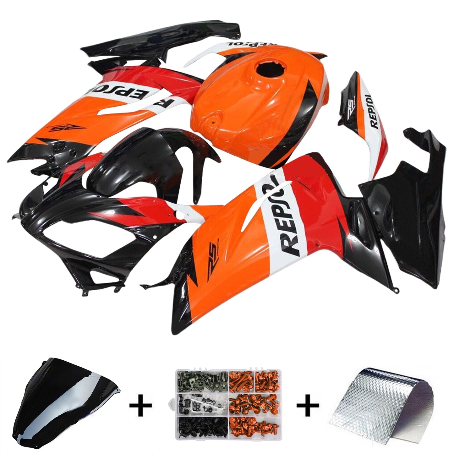 Amotopart Aprilia RS125 2006-2011 Kit Carena Carrozzeria Plastica ABS