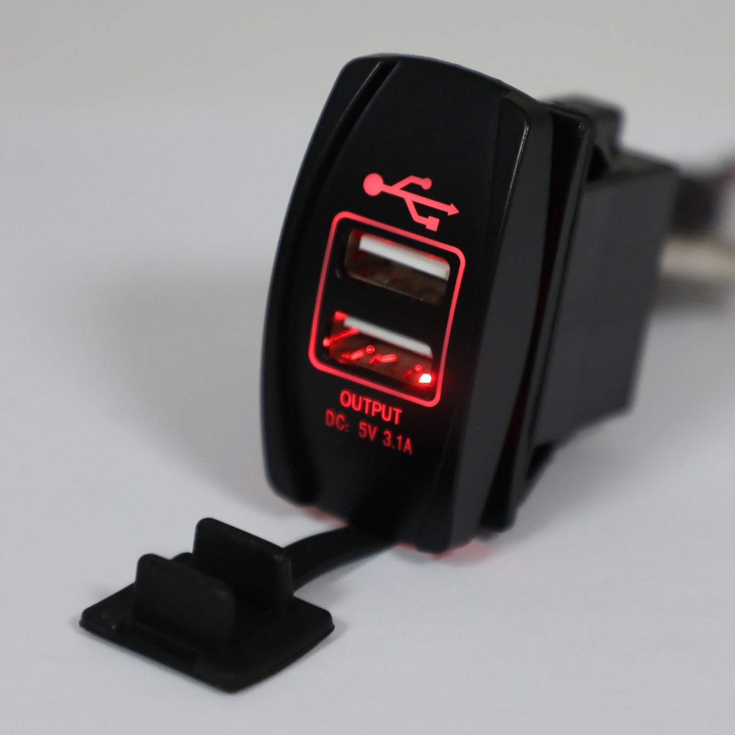 Caricabatterie con doppia presa USB per UTV Can Am Polaris RZR Ranger 900 1000 XP 750 Generico