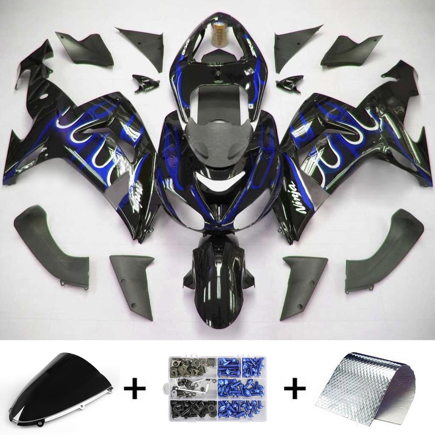 Kit carenatura per Kawasaki ZX10R 2006-2007 Generico