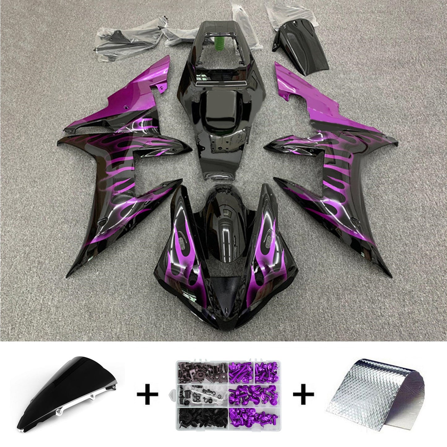 Amotopart Yamaha YZF-R1 2002-2003 Kit Carena Carrozzeria Plastica ABS