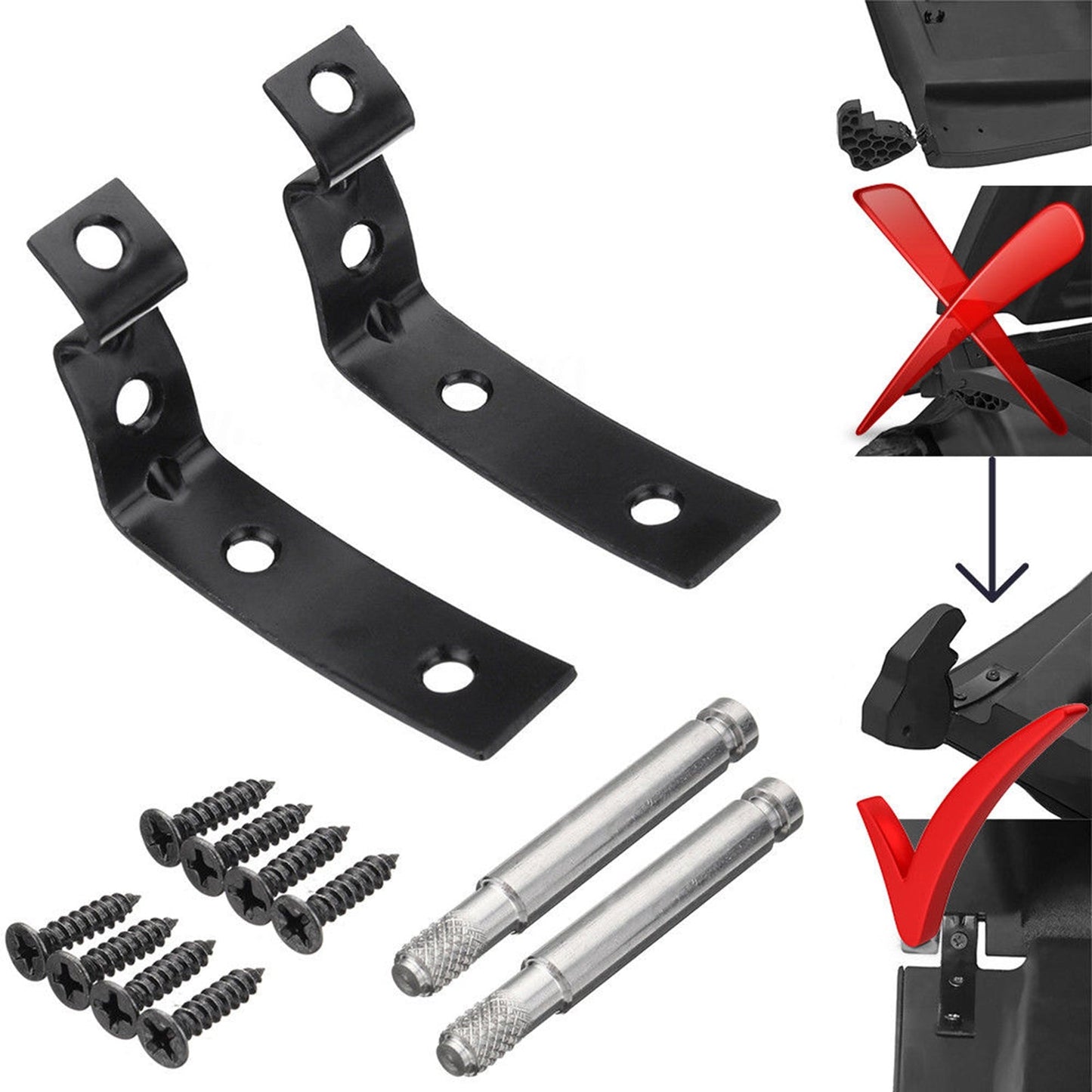 Nuovo kit di riparazione vano portaoggetti per Audi coperchio cerniera A4 S4 RS4 B6 B7 staffa 8E2857131 generico
