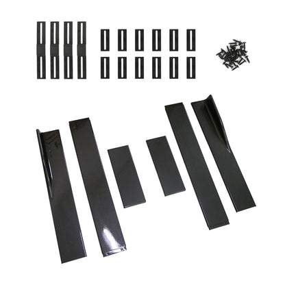 86.6" Universal Side Skirt Extensions Rocker Panel Splitter Lip Look in fibra di carbonio Generico