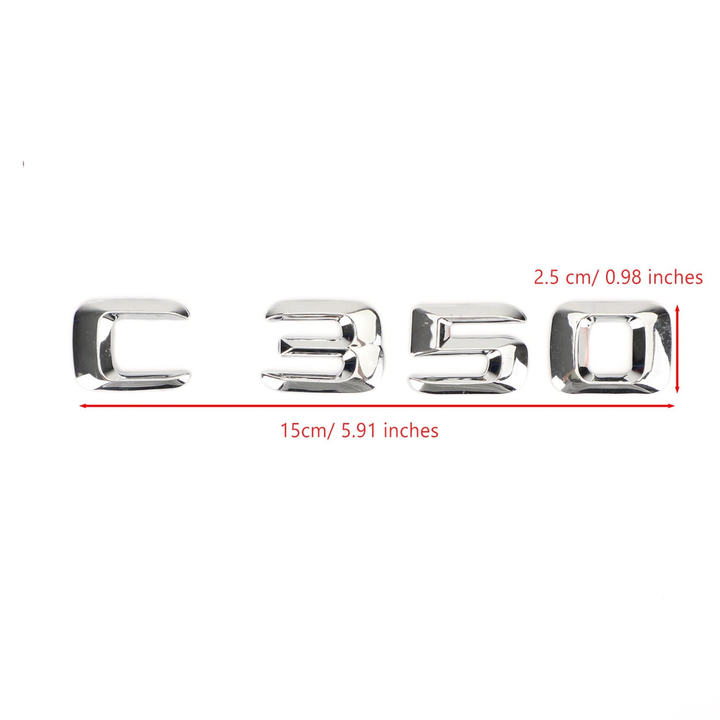 Mercedes C350 baule posteriore emblema distintivo targhetta decalcomania lettere numeri
