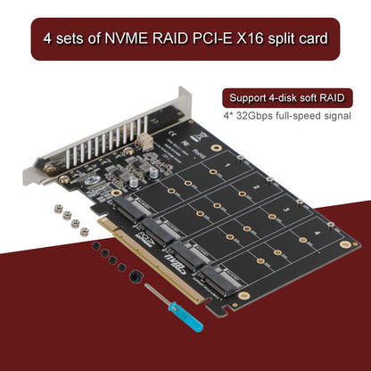 Supporto scheda di espansione adattatore M.2 NVME SSD a PCI-E 4.0 X16 PH44 2280 2242