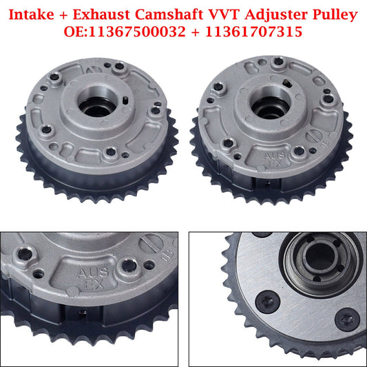 11361707315 11367500032 BMW E46 E81 E82 E87 E90 E91 Aspirazione + Scarico Albero a Camme VVT Puleggia di Regolazione