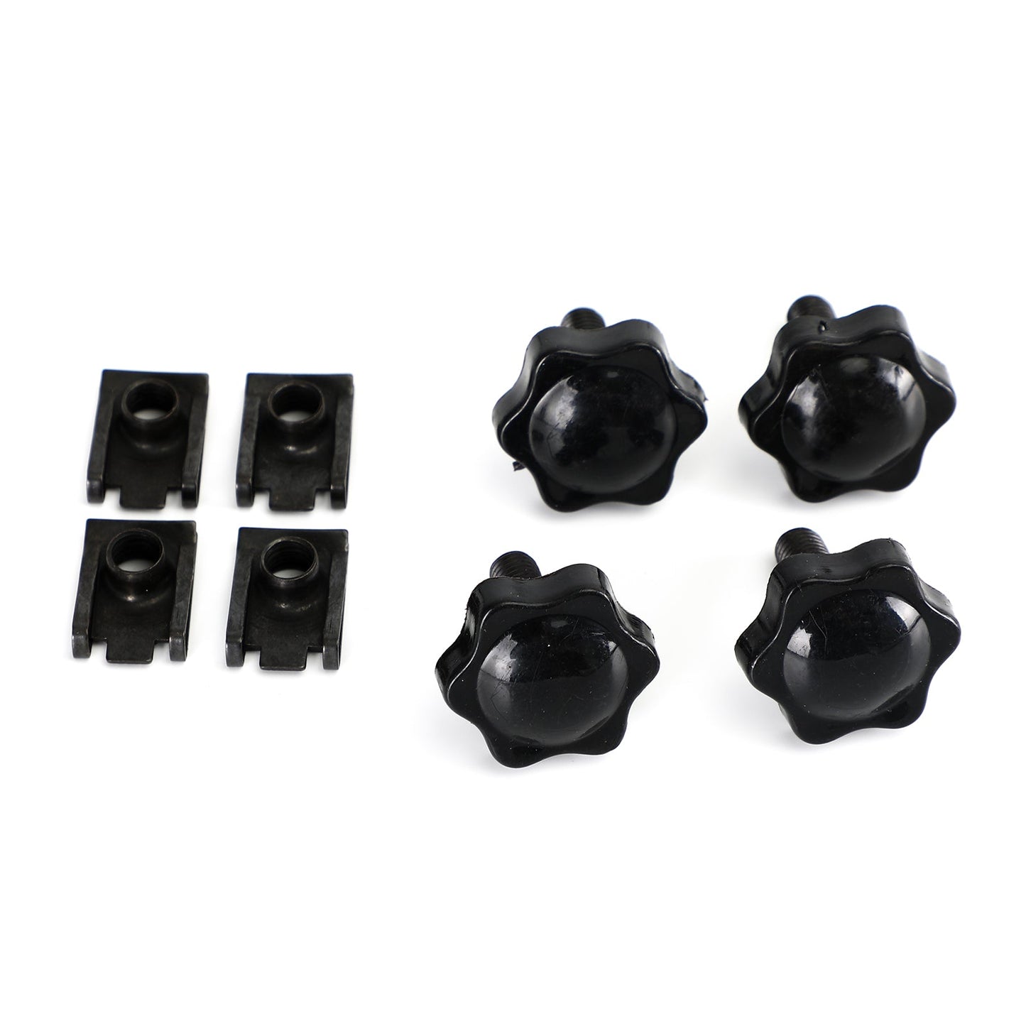 4Pcs Bisaccia Leva di Bloccaggio Bulloni e Dadi Kit Adatto Per Glide King Touring 96-19 Argento Generico